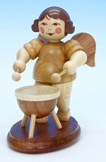 Angel on Kettle Drum<br>Natural Ulbricht Figure